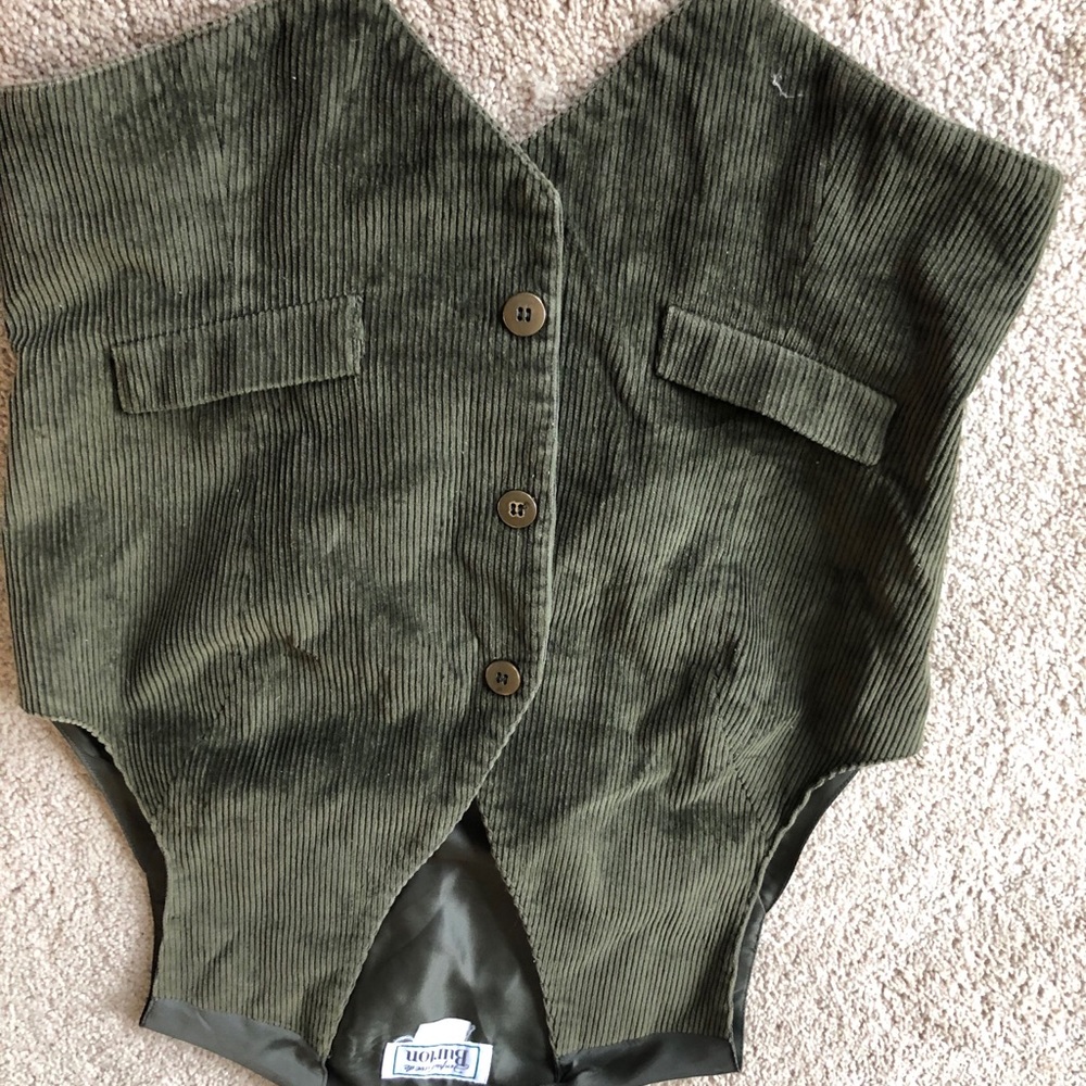 Green Corduroy Vest